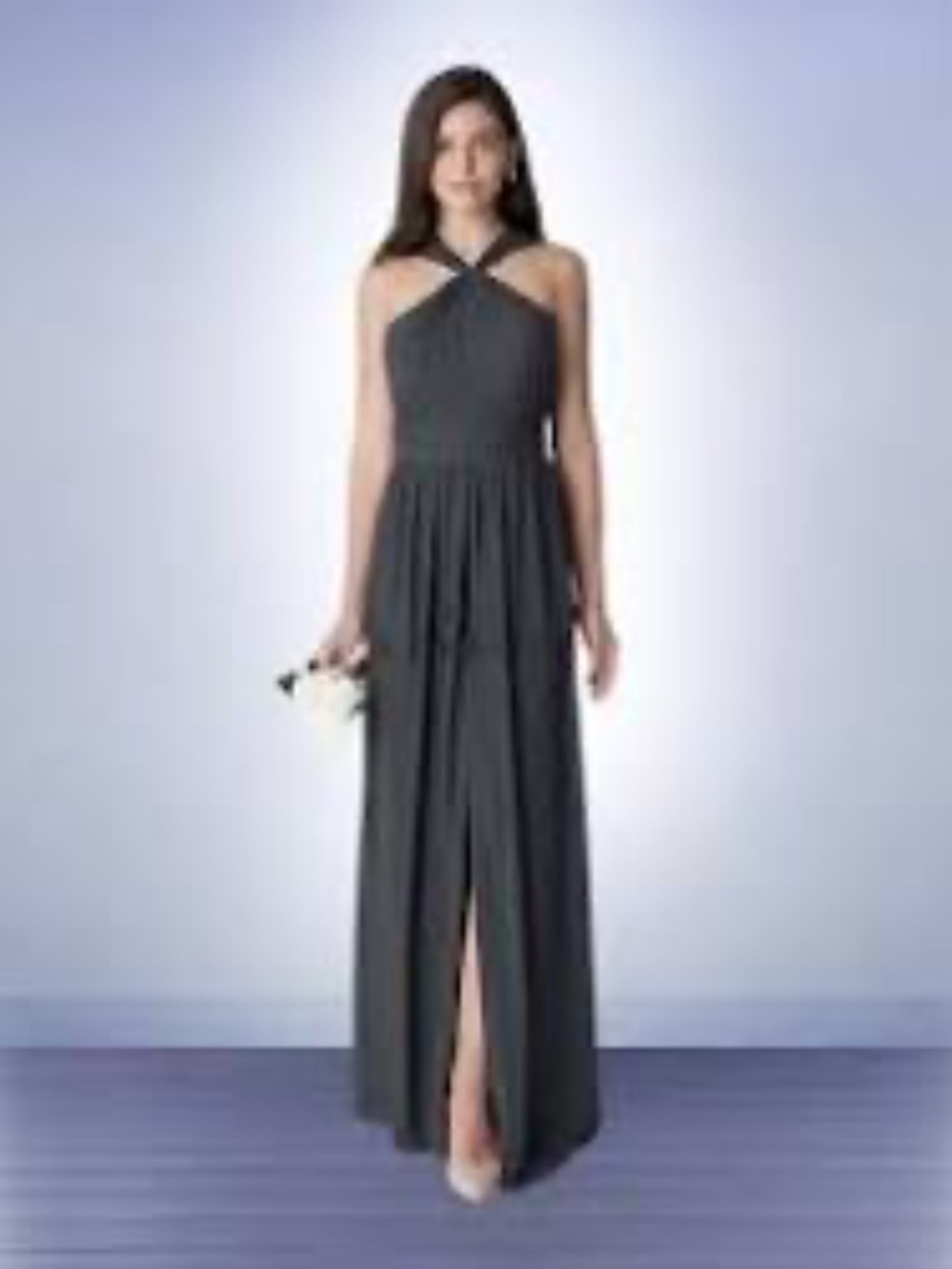NWT BILL LEVKOFF CHIFFON CHARCOAL SIZE 10